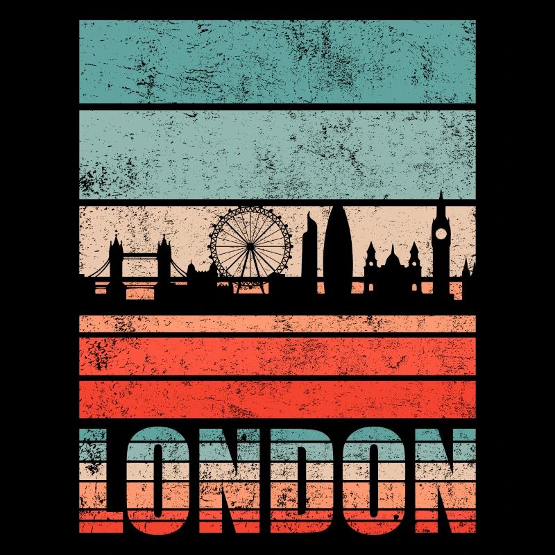 London Retro Skyline
