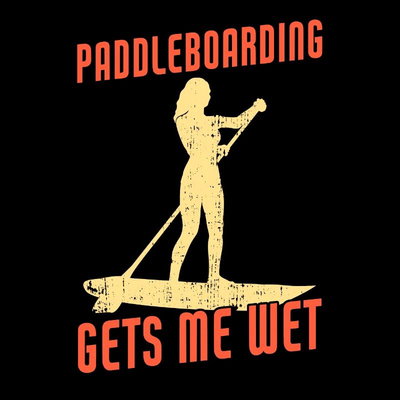 Le paddleboard me mouille Drôle de paddleboarder SUP