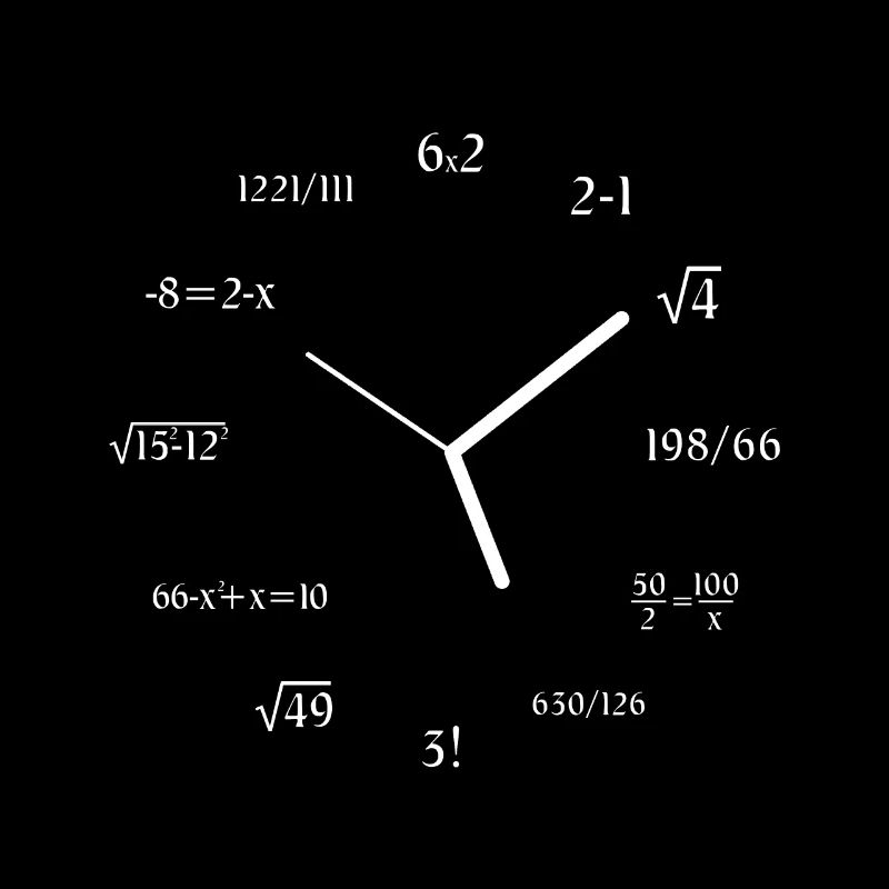 Math Clock Math Meme Math Lover Joke Math