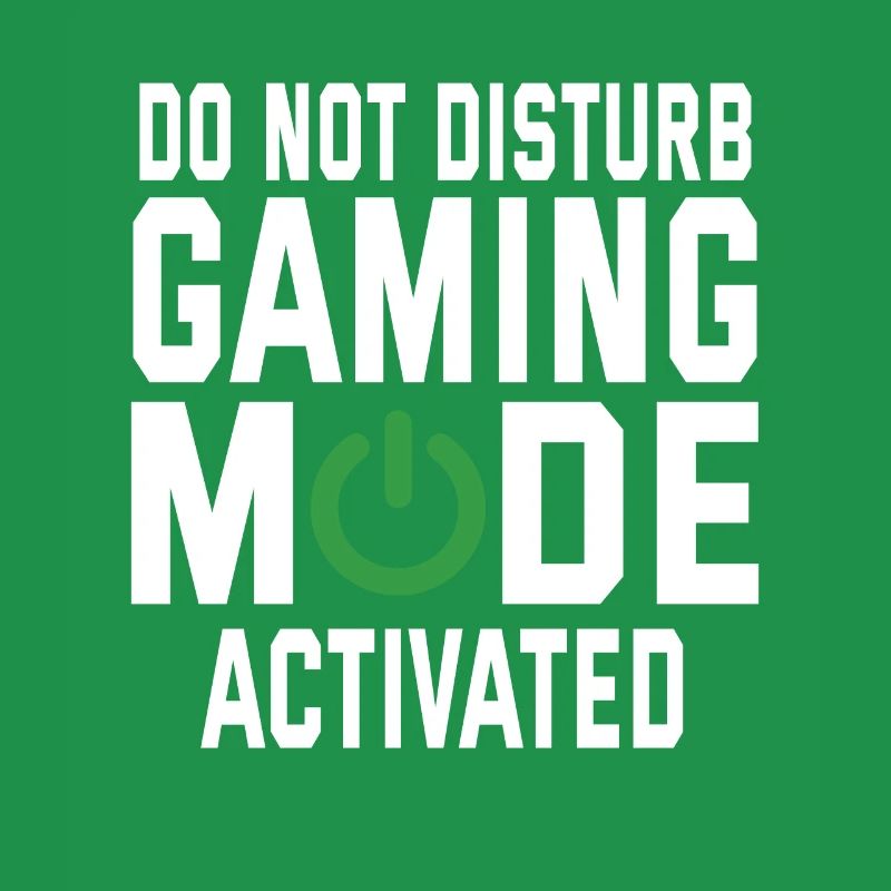 Do Not Disturb Gaming Mode Activated Video Game Pl