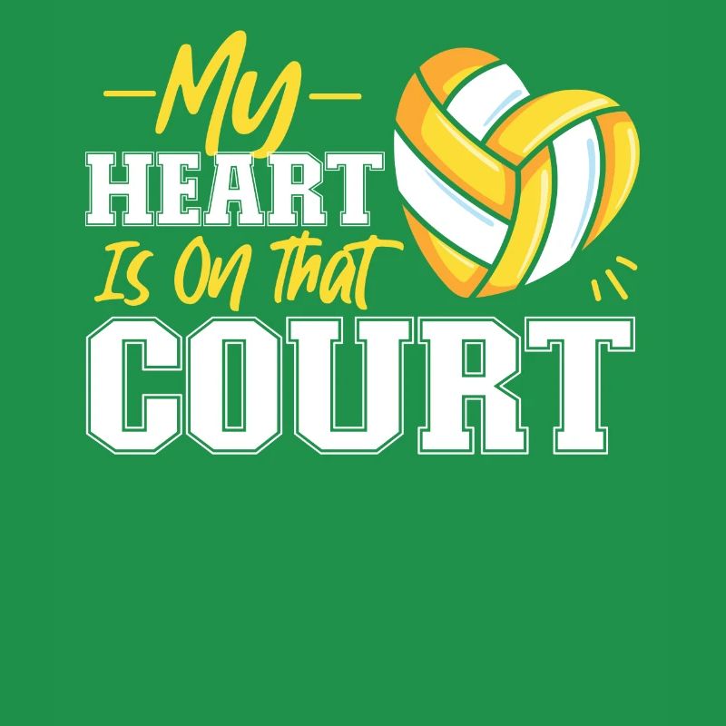 Équipe de volley-ball Mon cœur est