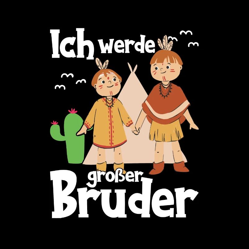 Werde großer Bruder Indianer Geschenkidee
