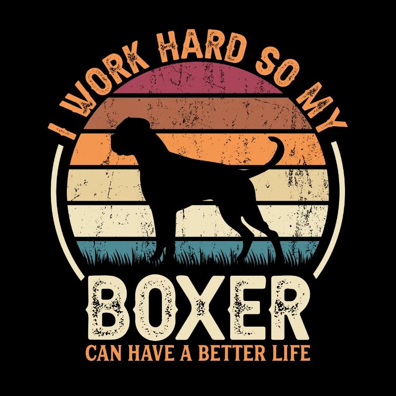 Arbeiten Sie Hart - Retro -Boxer