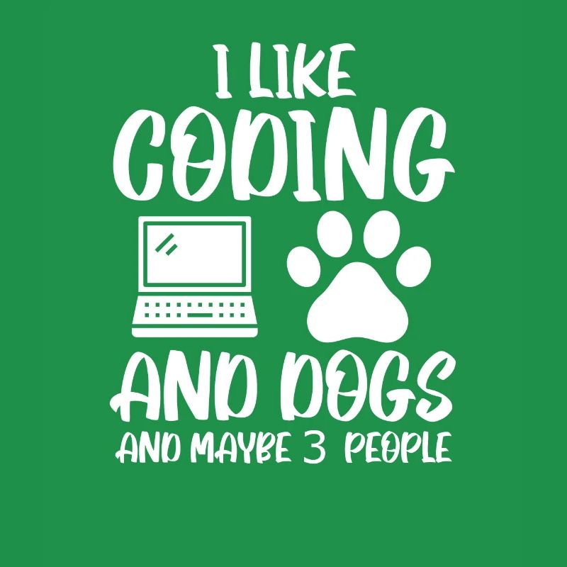 Coding und Hunde Programmierer Coder Entwickler