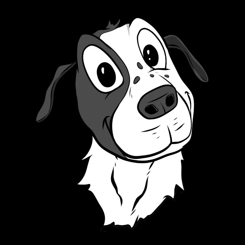 Chien de dessin animé mignon