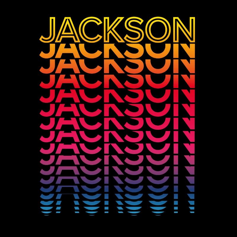 Retro Nostalgic USA City - Rainbow Jackson