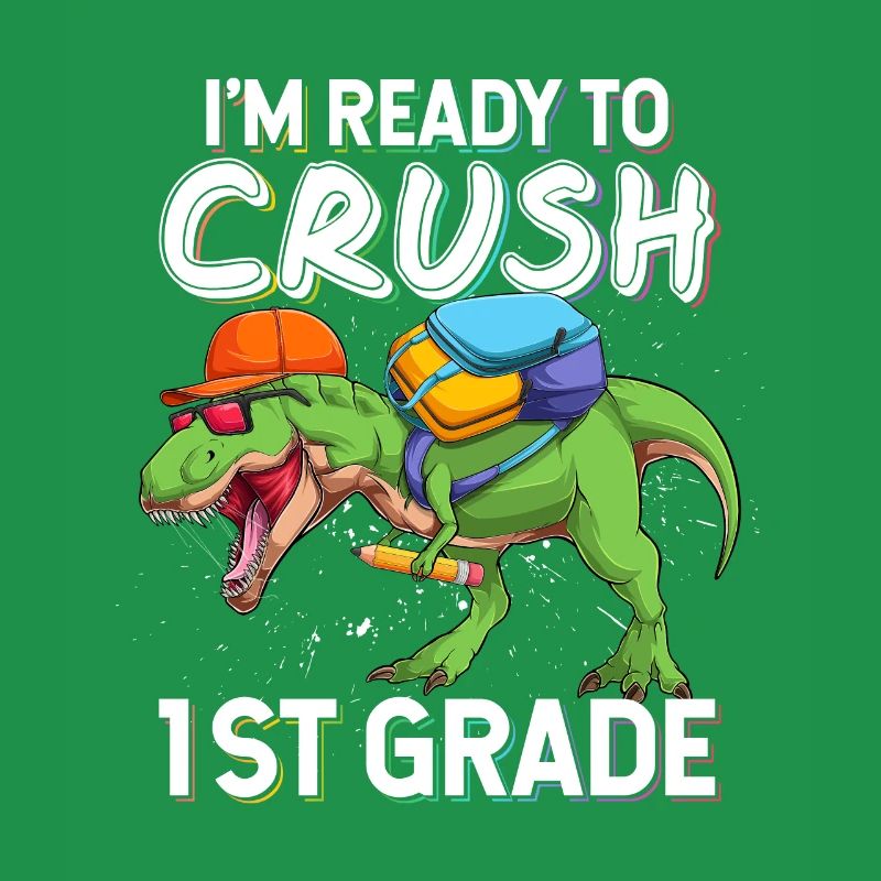 Ich bin bereit, den Dinosaurier der 1. Klasse zu zerquetschen