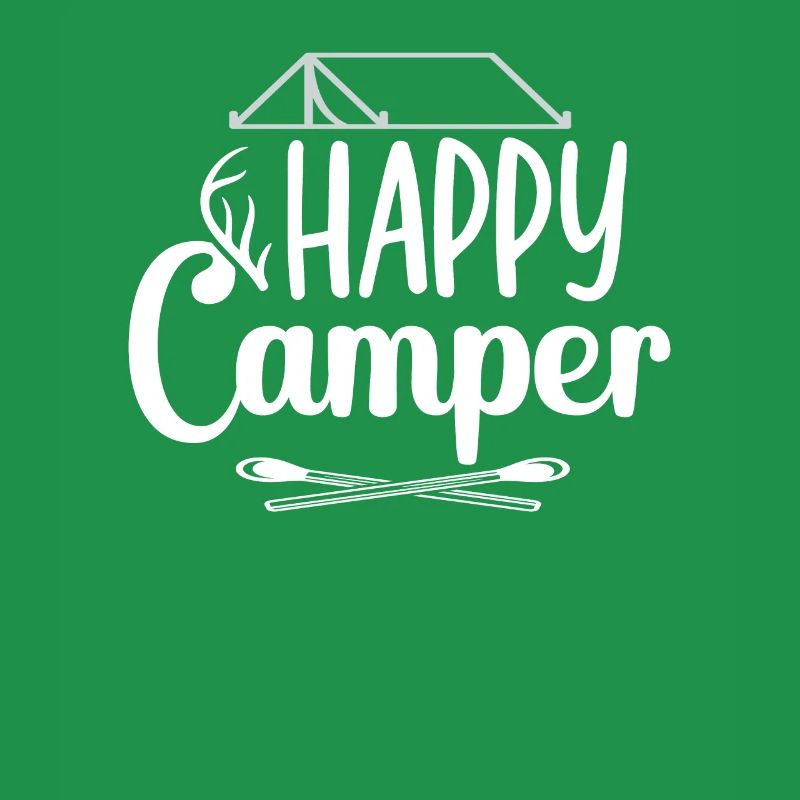 Glücklicher Camper Camping