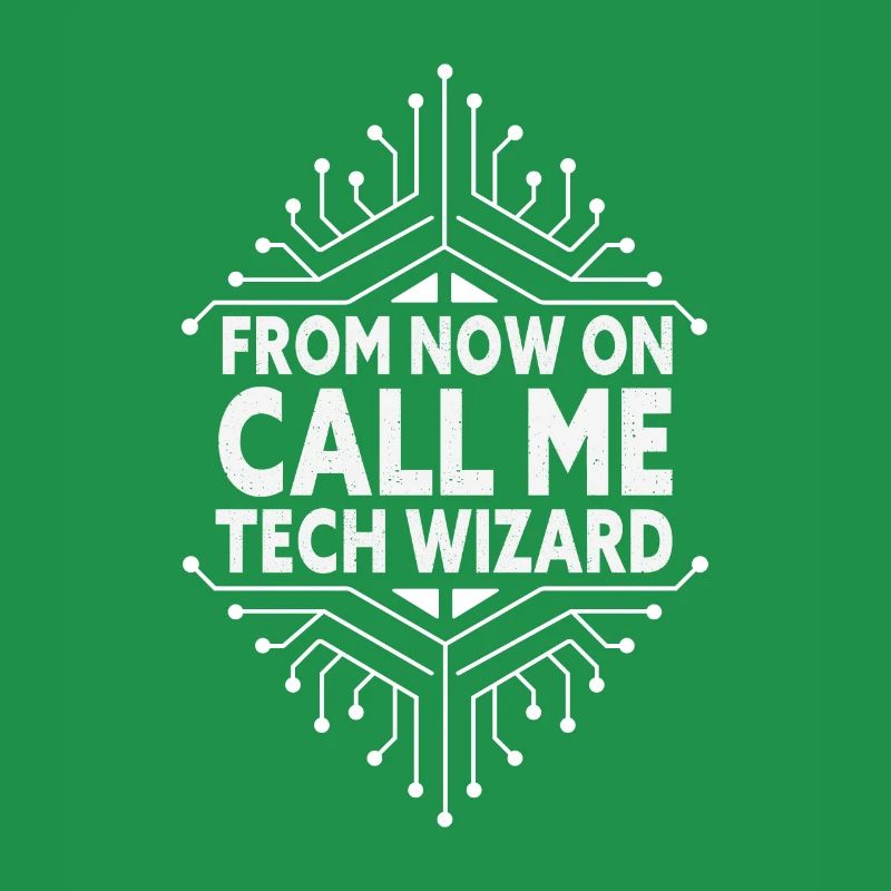Call Me Tech Wizard Funny IT Support Computer