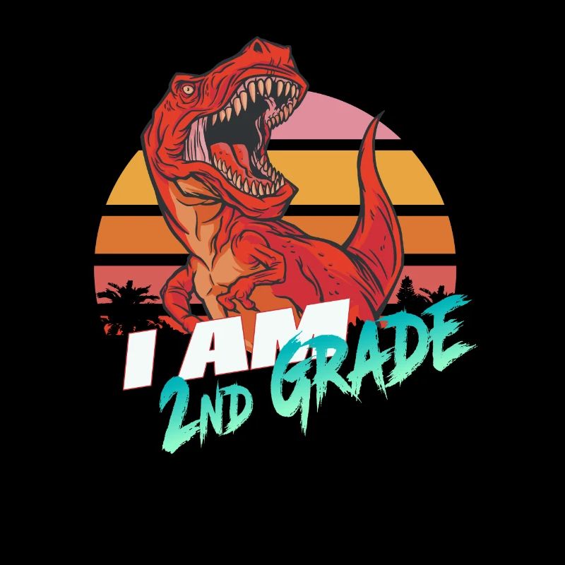 I am 2nd Grade, Second Grader - T-REX