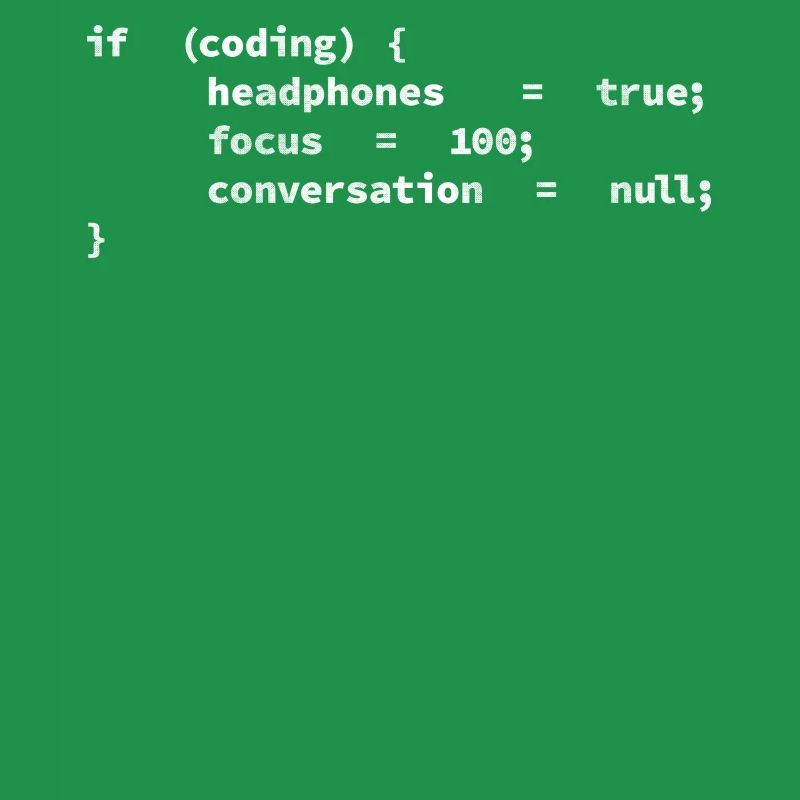 Headphones, encoders, programmers coding