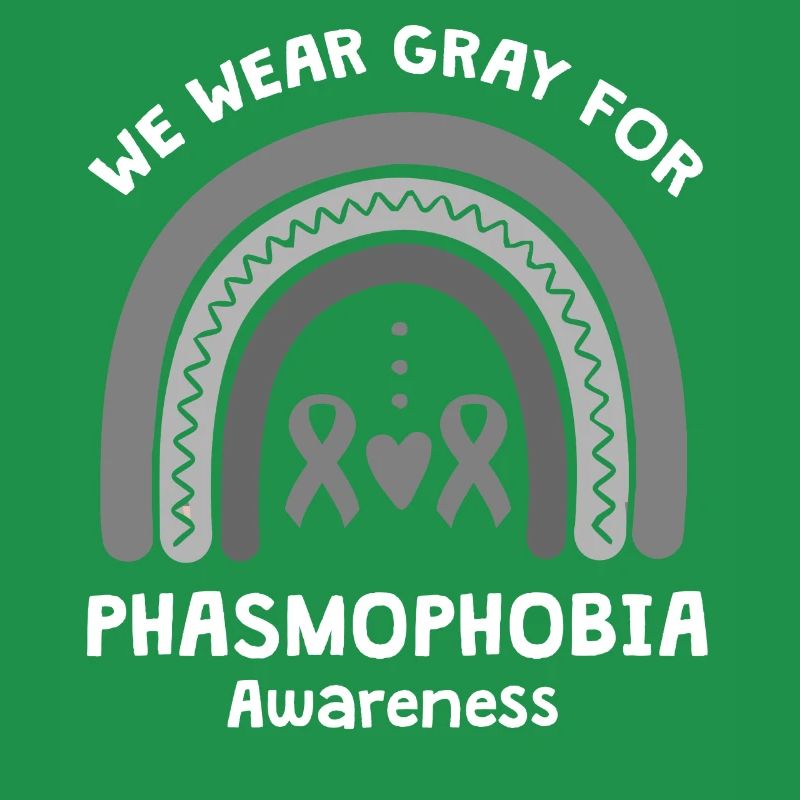 Nous portons du gris pour la conscience de la phasmophobie