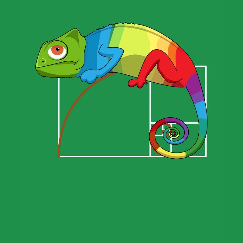 Fibonacci Day Golden Ratio Math Chameleon