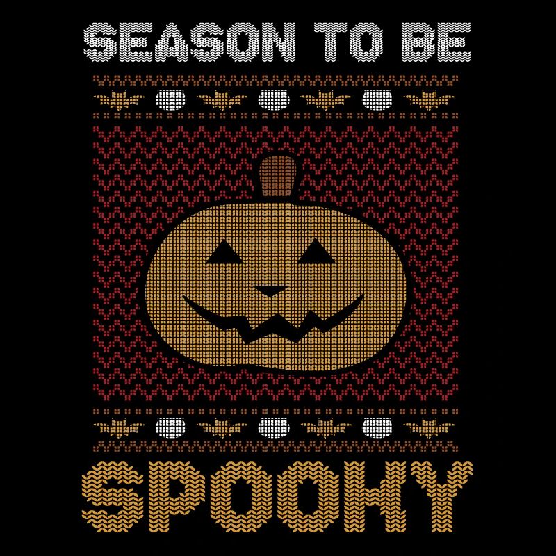 Stitch Pattern Pumpkin Creature Spooky Halloween