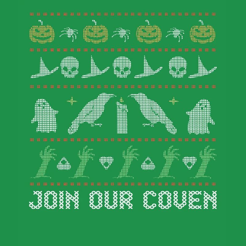 Stitch Pattern Horror Creatures Coven Halloween