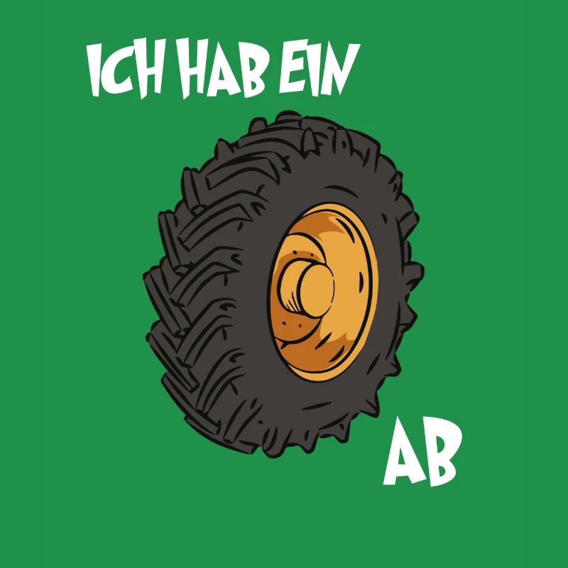 Lustiger Rad Ab Spruch Traktorreifen Traktor Bauer
