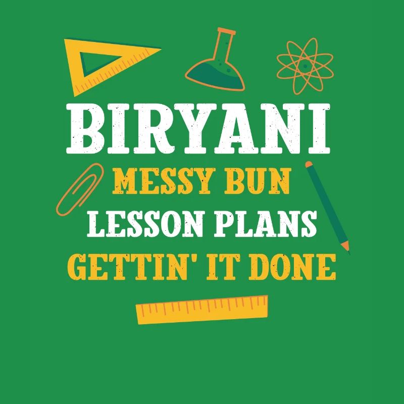 Biryani Messy Bun Plans de leçon Drôle Professeur