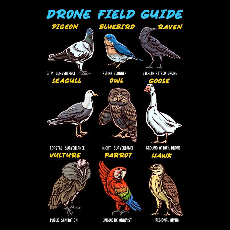 Bird Guide Drones Ducks Parrots Owls