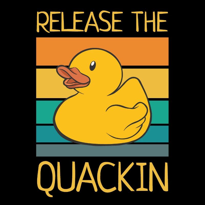 Release The Quackin Rubber Duck Yellow Retro Ducky