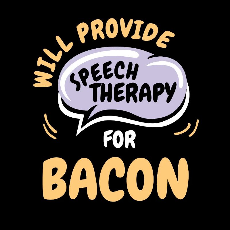 Fournir une orthophonie pour la parole drôle de bacon