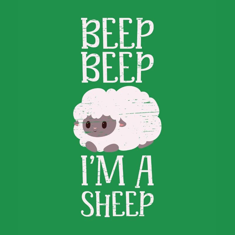 Piepton Piepton Ich bin ein Schaf Vieh Herde Farm Wolle