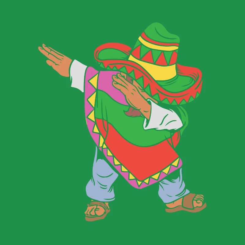 Dabbing Mexican Cinco De Mayo Dabbing Mexikaner