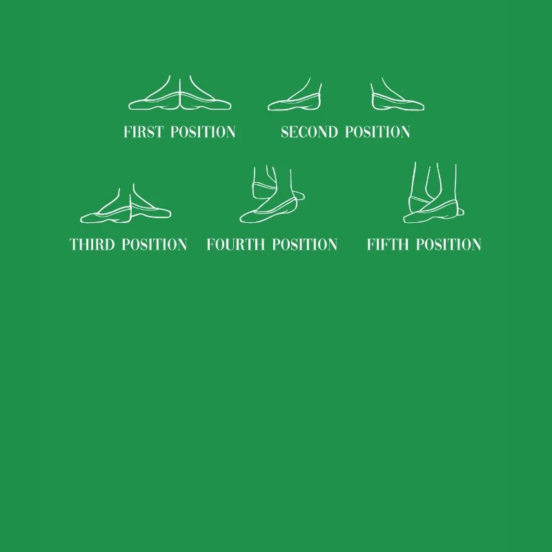 Five Ballet Positions Beginner Ballet Dancer