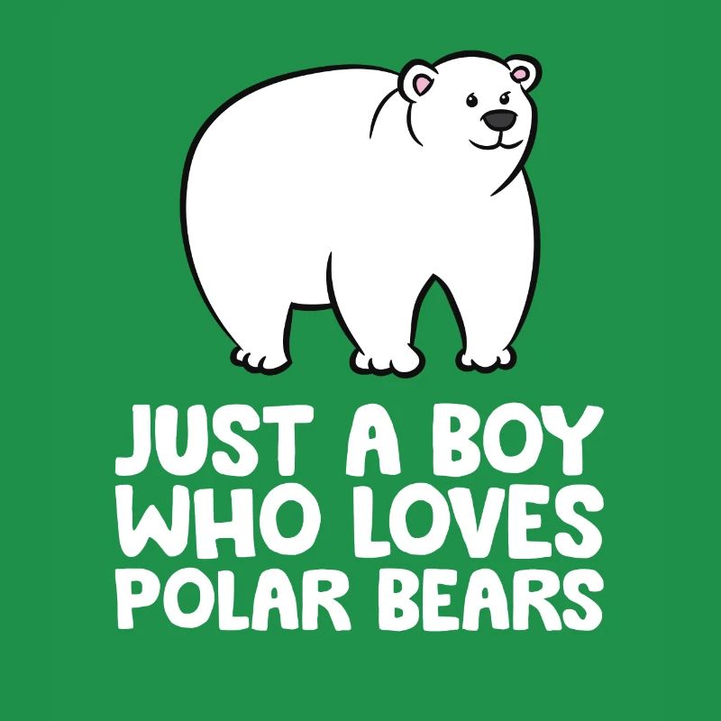 Nur ein Junge, der Eisbären liebt