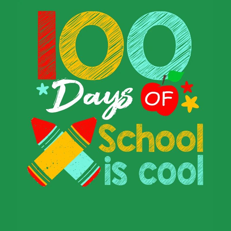 Enseignant Couleur Élève 100e Jour 100 Jours D’École