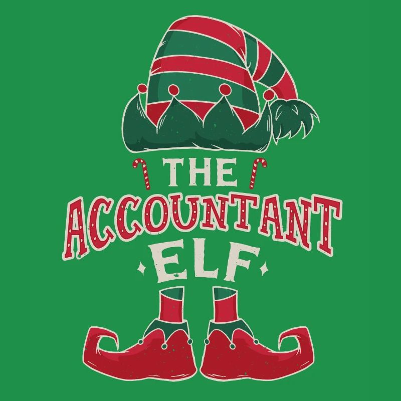Elf Comptable Décembre Amour Elfe Noël