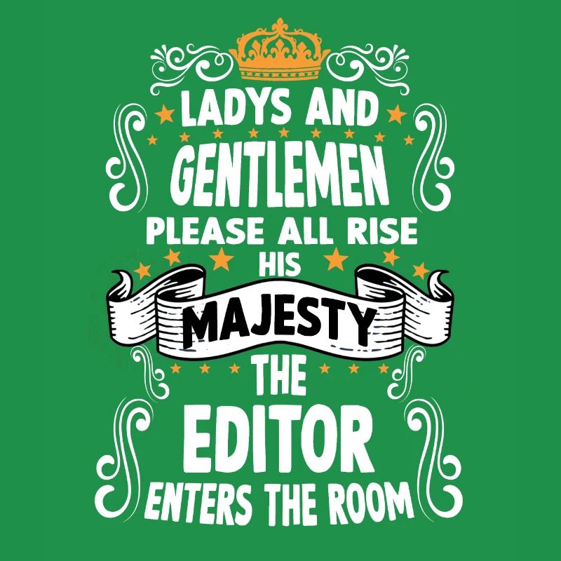 Editor T witziges Spruch Motiv Editor
