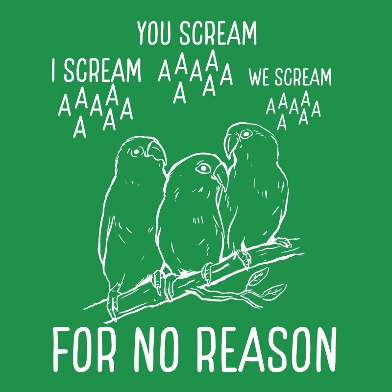 Parrot cry or no reason