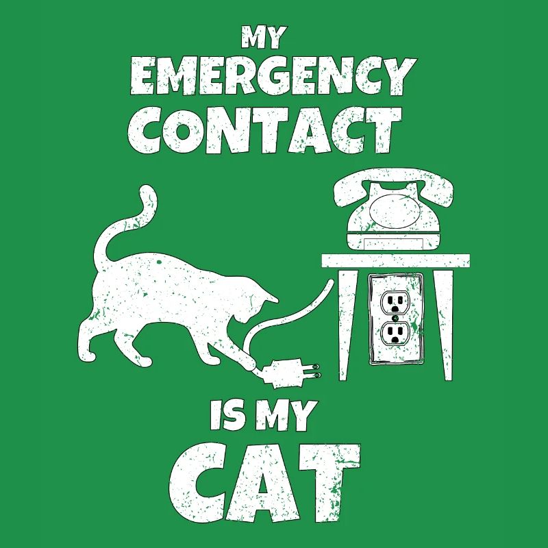 Forever Alone Introvert Cat Owner Emergency Call