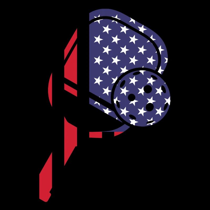 Pickleball Paddle Drapeau américain