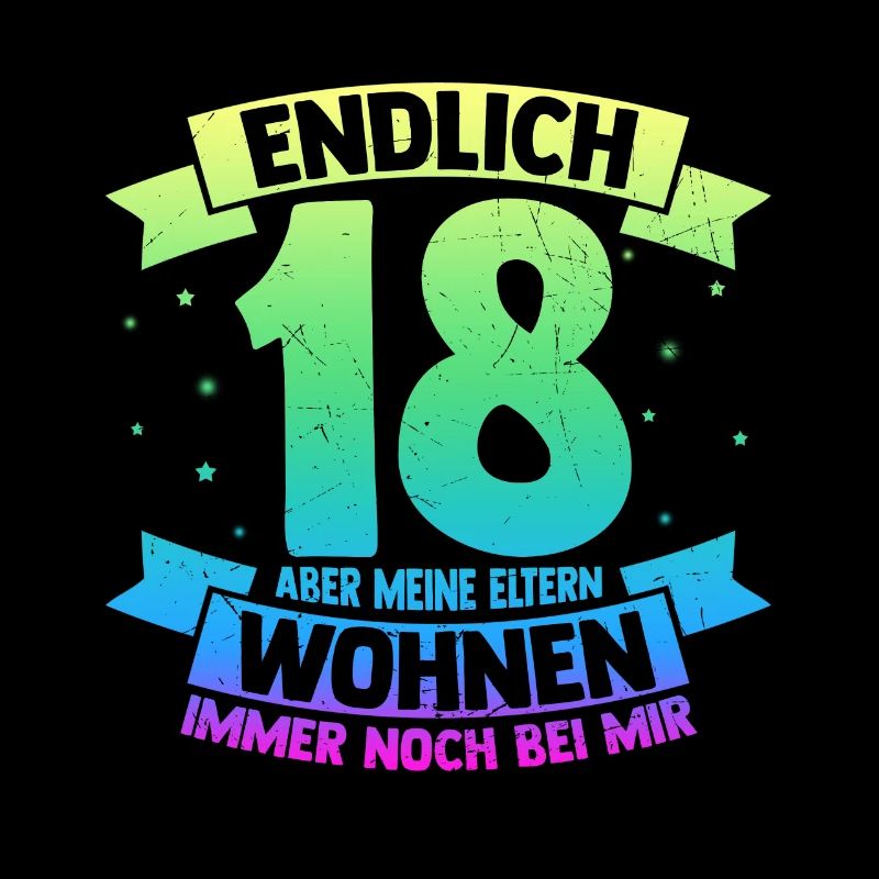 Endlich 18 Geburtstag Feiern Geschenkidee Geburtst