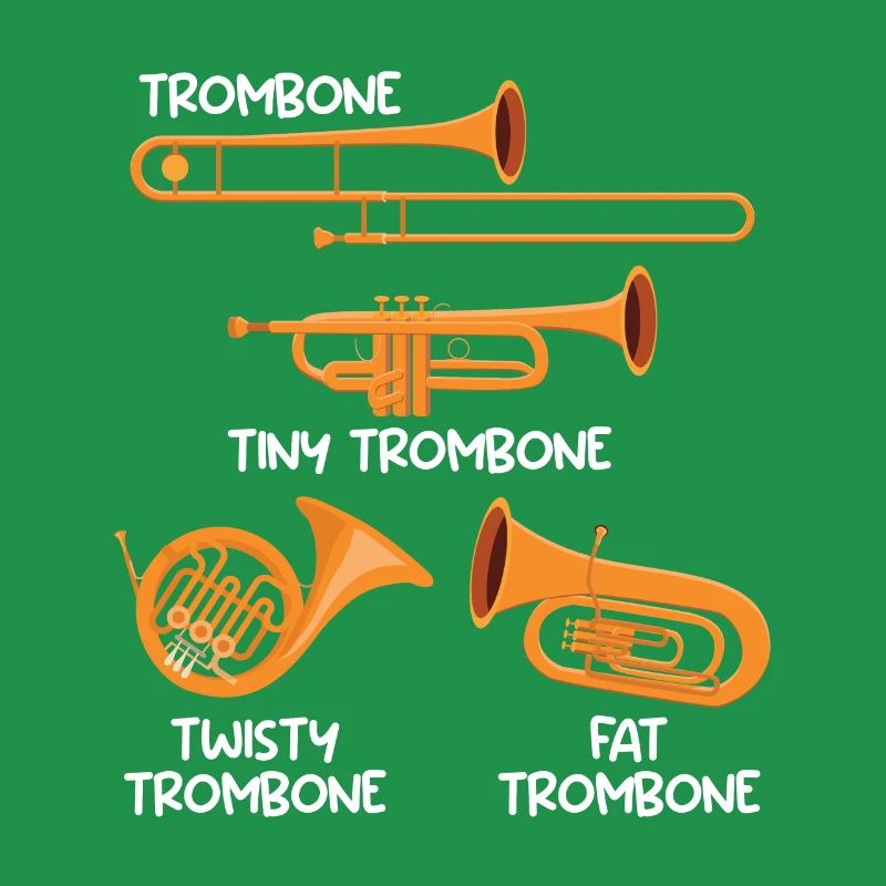 Small Trombone Curvy Trombone Thick Trombone