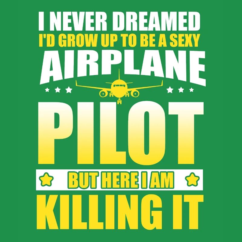 Funny Airplane Pilot Aviation Plane Flying Pilot