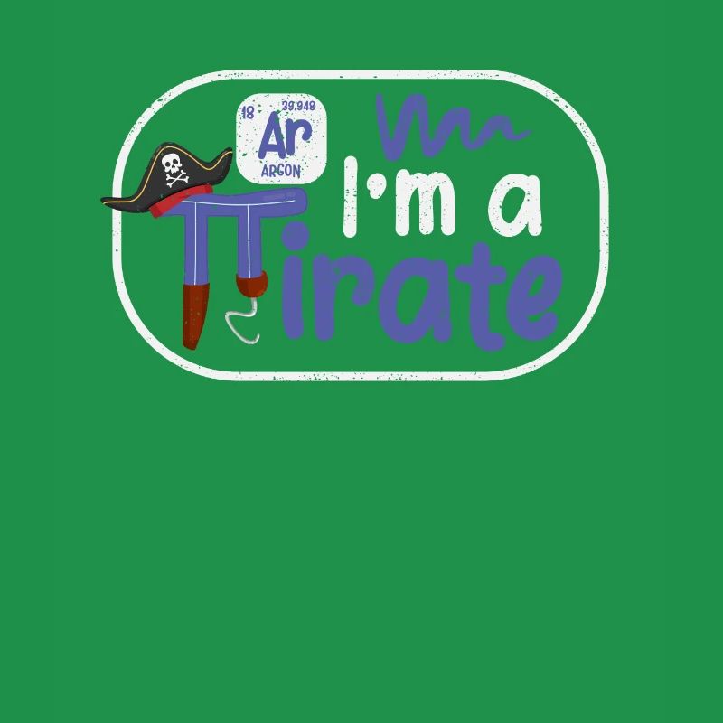 Drôle dans A Pirate Pi Day Argon Ar Chimie Math