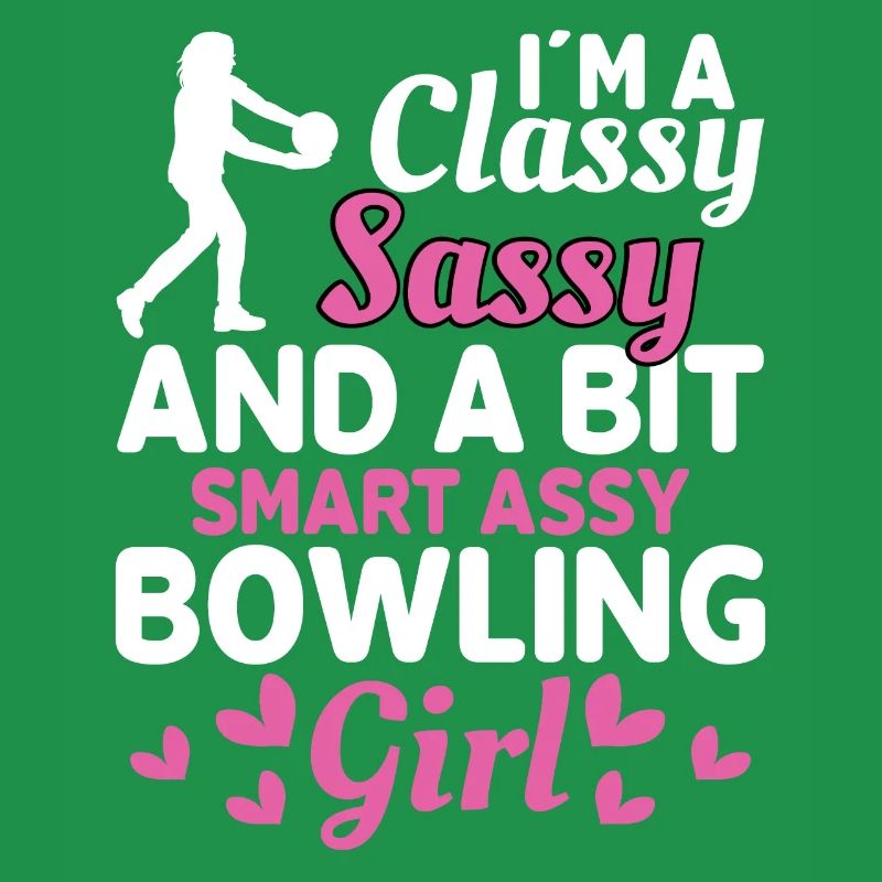 Ich Bin Ein Elegantes Freches Bowling Mädchen