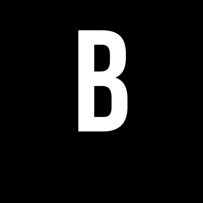B Buchstabe Zahl Symbol Alphabet Initiale