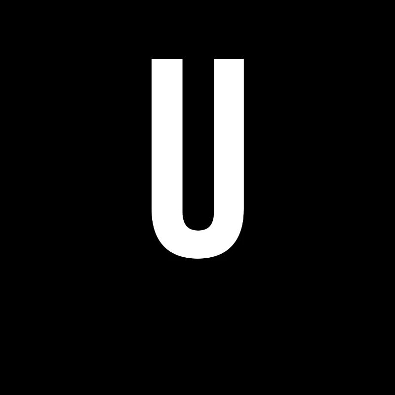 Lettre U Numéro Symbole Alphabet Initiale