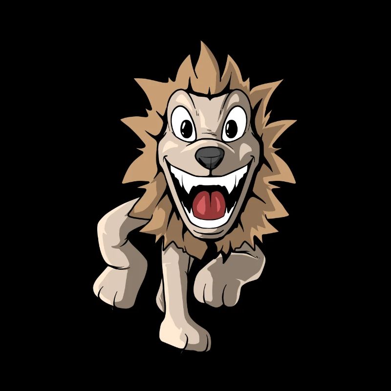 Lion de dessin animé mignon
