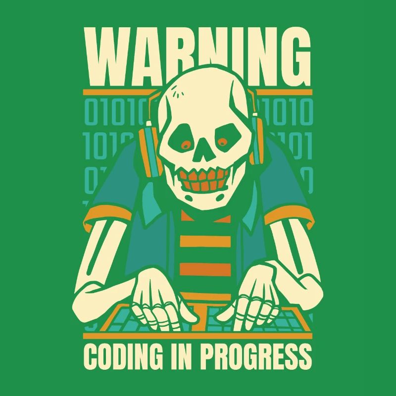 Développeur Coder Programmeur Squelette