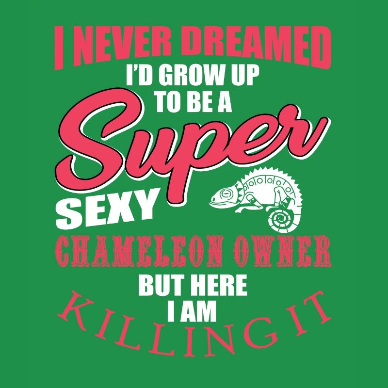 Funny Chameleon Design