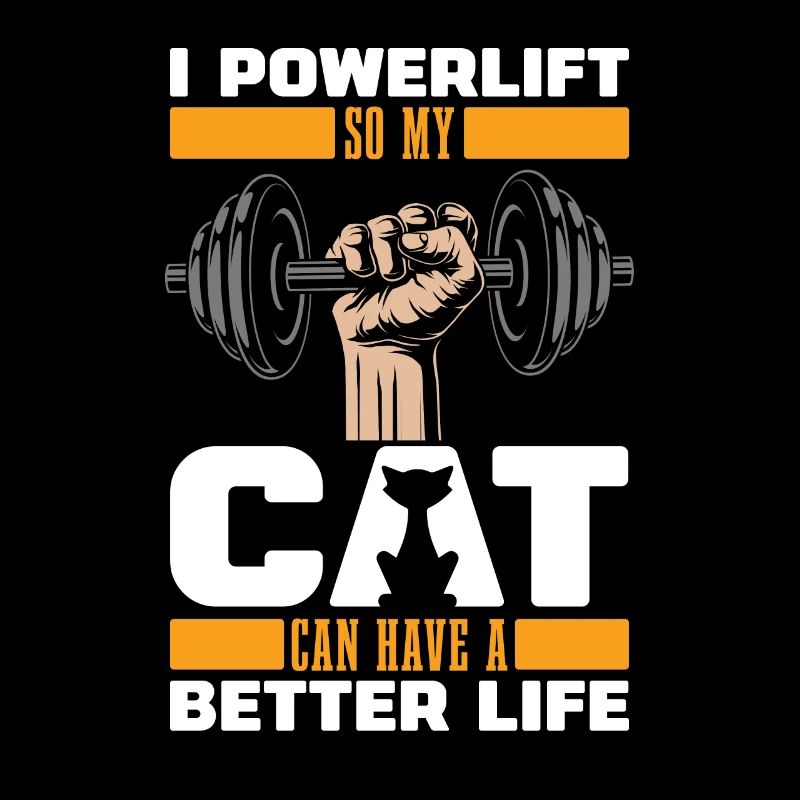 Powerlifting Powerlifter Cat