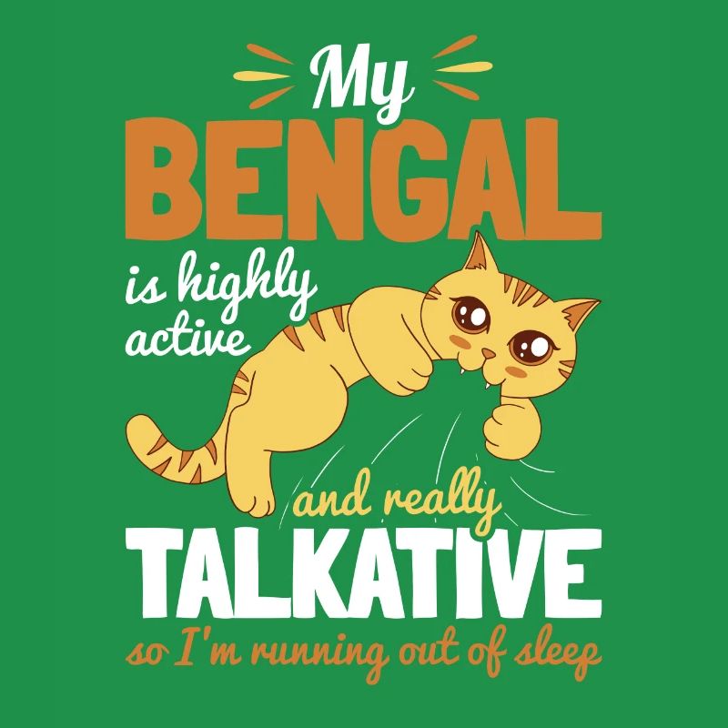 Mon Bengal Bavard Très Active Courir Pas de sommeil
