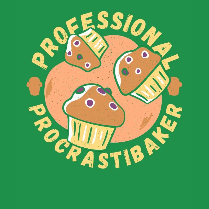 Professional Procrastibaker Baker Baking Bakery