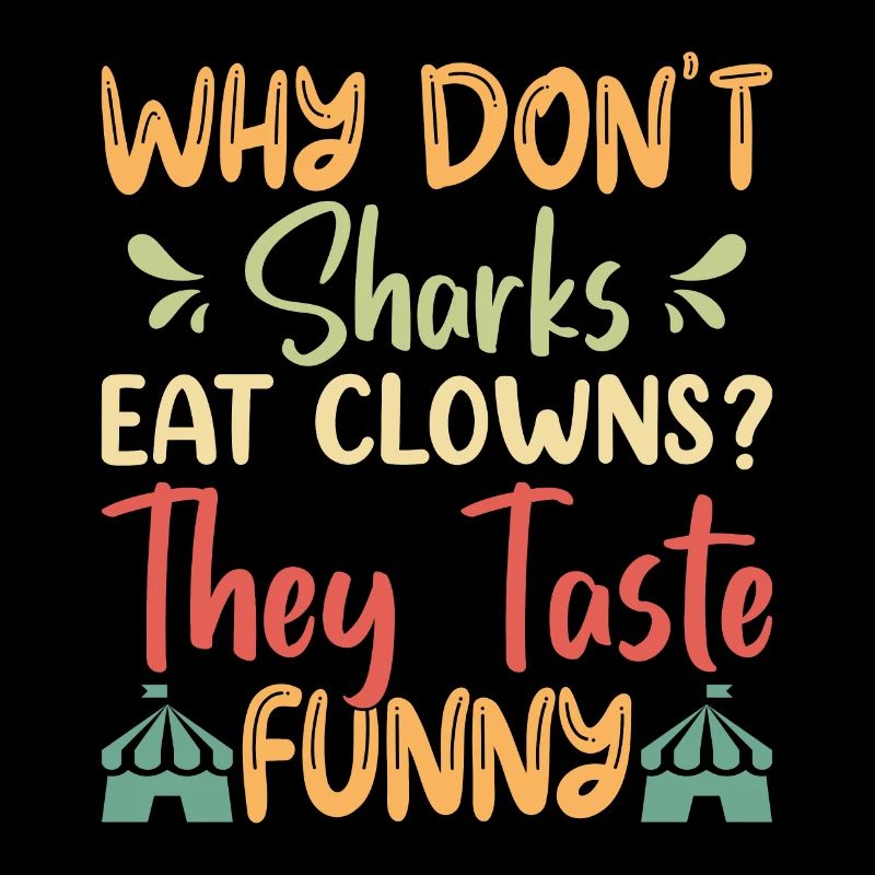 Why don't sharks eat clowns?
