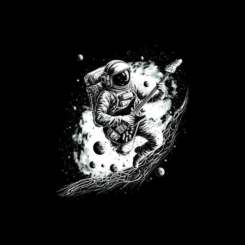 Astronaut Guitar Player