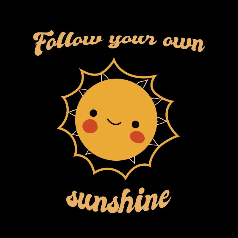 Suivez vos propres conceptions de soleil mignons de soleil